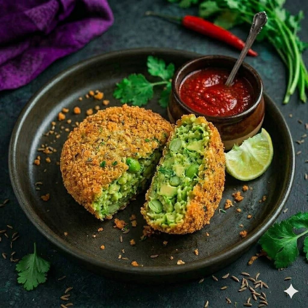 Avocado Edamame Patty