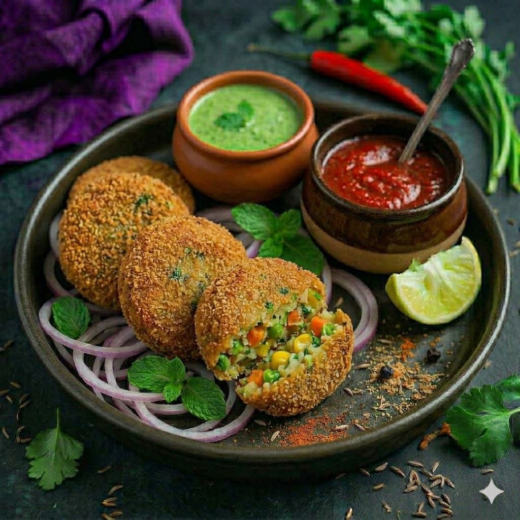 Crunchy Veg Cutlet Patty