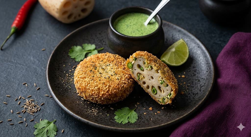 Lotus Root Tikki