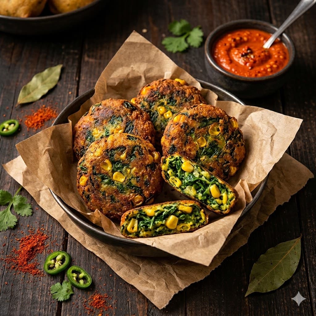 Spinach & Corn Patty