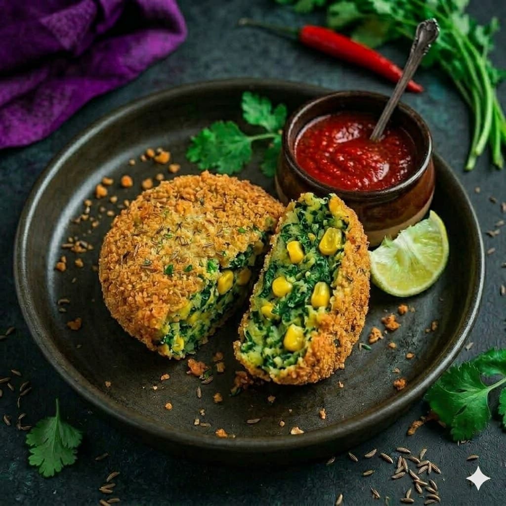 Spinach & Corn Patty